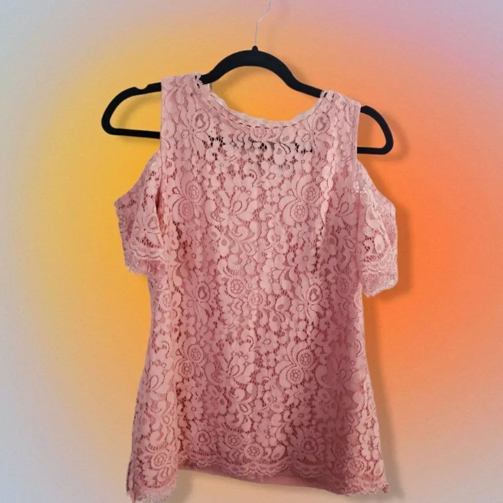 Isaac Mizrahi Live Lace Top - XS